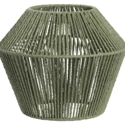 Leen Bakker Lampenkap Willow - groen metaal/papier - 27xØ33 cm Clearance