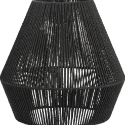 Leen Bakker Lampenkap Willow - zwart metaal/papier - 37,5xØ40 cm Best