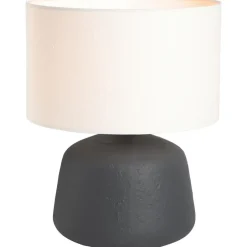 Leen Bakker Lampvoet Kerem - grijs - Ø25x29 cm New