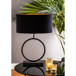 Light & Living Lampvoet Liva - Zwart - 30x12,5x42cm Clearance