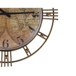 Beliani LANCY - Wandklok - Goud - Glas Clearance