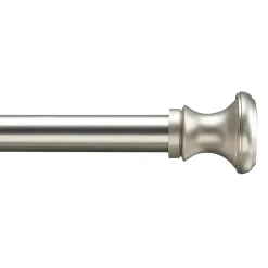 ACAZA Lange gordijnroede - uitschuifbaar - 250-360 cm - zilvergrijs New