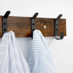 ACAZA Lange Muur Kapstok - Retro School Kapstok - Bruin - 88 cm Lang Sale