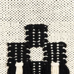 Beliani LARKANA - Wanddecoratie - Beige - Katoen Discount