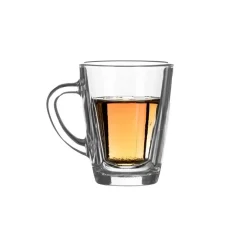 LAV Theeglazen/koffie glazen - transparant glas - 2x - 250 ml Hot