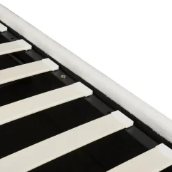 Beliani LAVAUR - Bed met opbergruimte - Off-white - 160 x 200 cm - Bouclé Best