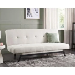 Beliani LEEDS - Slaapbank 3-zits - Wit - Polyester