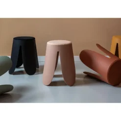 Leitmotiv - Poef Savor - Burned orange Clearance