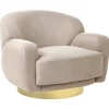 Beliani LEJRE - Fauteuil - Taupe - Polyester Clearance