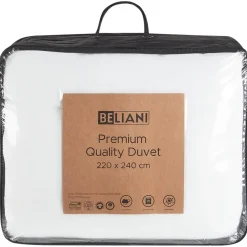 Beliani LEMBERG - Dekbed - Wit - 220 x 240 cm - Microvezels Sale