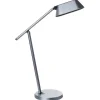 Leen Bakker LEONIS - Bureaulamp LED - Grijs - Synthetisch materiaal Discount