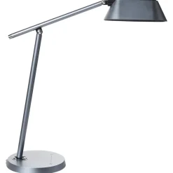 Leen Bakker LEONIS - Bureaulamp LED - Grijs - Synthetisch materiaal Discount