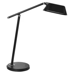 Leen Bakker LEONIS - Bureaulamp LED - Zwart - Synthetisch materiaal Outlet