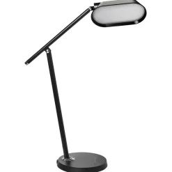 Leen Bakker LEONIS - Bureaulamp LED - Zwart - Synthetisch materiaal Outlet
