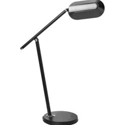 Leen Bakker LEONIS - Bureaulamp LED - Zwart - Synthetisch materiaal Outlet