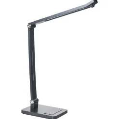 Leen Bakker LEPUS - Bureaulamp LED - Donkergrijs - Synthetisch materiaal New
