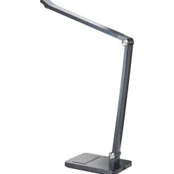 Leen Bakker LEPUS - Bureaulamp LED - Donkergrijs - Synthetisch materiaal New