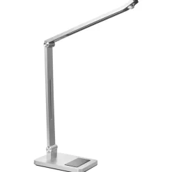 Leen Bakker LEPUS - Bureaulamp LED - Zilver - Synthetisch materiaal Outlet
