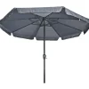 Les - Libra parasol met volant grijs 3 m Hot