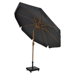 Les - Parasol Libra houtlook Ø3mtr - grijs Clearance