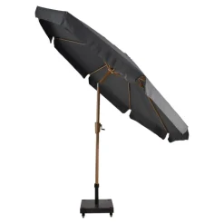 Les - Parasol Libra houtlook Ø3mtr - grijs Clearance