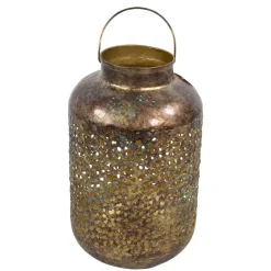 Lesli Living Lesi Living Lantaarn/windlicht - Oosters - metaal - 20 x 32 cm Online