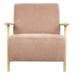 Beliani LESJA - Fauteuil - Roze - Stof