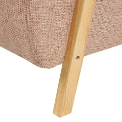 Beliani LESJA - Fauteuil - Roze - Stof