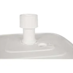 Outdoor Living Lesli Living Parasolvoet met wieltjes - wit - 48 x 48 cm - 50 liter New