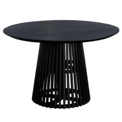 Lewis & Loft Eettafel Levi – Rond – Ø120 cm – Zwart