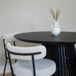 Lewis & Loft Eettafel Levi – Rond – Ø120 cm – Zwart