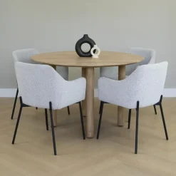Lewis & Loft Eettafel Lian - Rond ⌀120 - Mangohout - Naturel Clearance