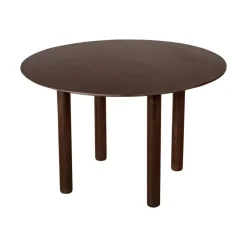 Lewis & Loft Eettafel Lian - ⌀120 - Mangohout - Walnoot bruin Outlet