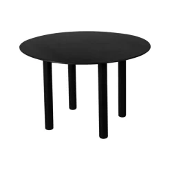 Lewis & Loft Eettafel Lian - Rond ⌀120 cm - Mangohout - Zwart New