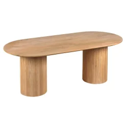 Lewis & Loft Eettafel Lynn – Ovaal – 200x90 cm – Mangohout – Naturel New