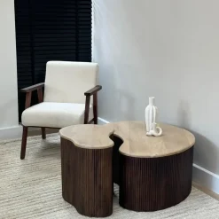 Lewis & Loft Salontafel Lena – Maat L – Mangohout – Bruin Sale