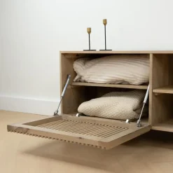 Lewis & Loft TV meubel Lucille- FSC® mangohout - Naturel Online