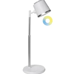 Leen Bakker LIBRA - Bureaulamp LED - Wit - Synthetisch materiaal Online