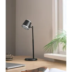 Leen Bakker LIBRA - Bureaulamp LED - Zwart - Synthetisch materiaal Sale
