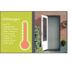 2LIF Vliegengordijn Saba Transparant Strengen 4cm breed 100 x 260 Outlet