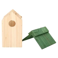 Lifetime Garden Vogelhuisje - hout - 24 x 18 x 14 cm - groen dak Online