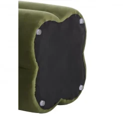 Light & Living - Nalani poef 38x38x45 cm velvet- olijfgroen Online