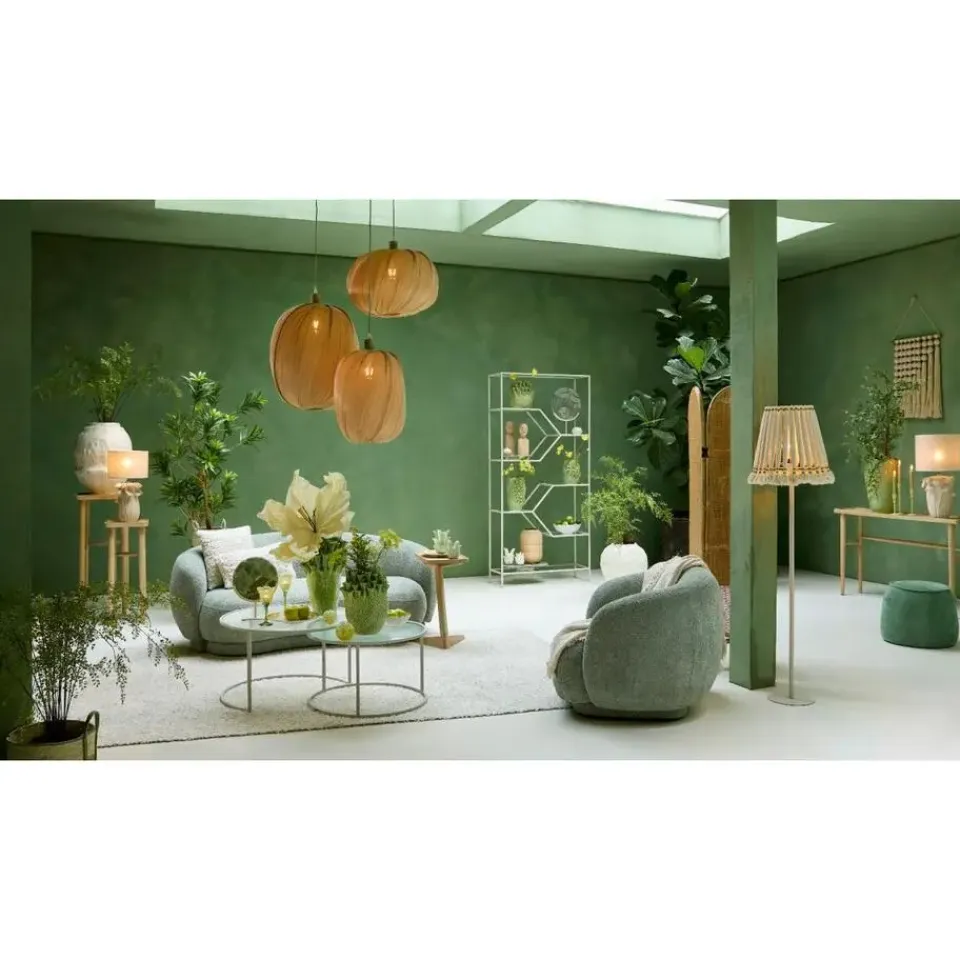 Light & Living - Sibiu poef Ø50x40 cm - groen Sale