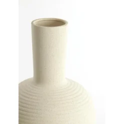 Light & Living - Ulloa vaas deco Ø34x52 cm - keramiek mat crème Online