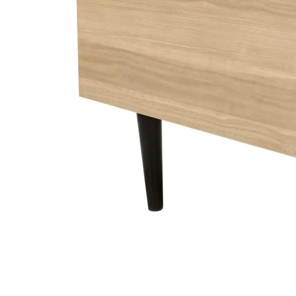 Beliani LIMANTON - Bed - Beige - 140 x 200 cm - Bouclé New