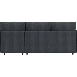 Dorel Home Lindhus - Bank met chaise longue omkeerbaar in corduroy antraciet Sale