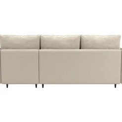 Dorel Home Lindhus - Bank met chaise longue omkeerbaar in stof crème Discount