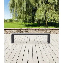 Leen Bakker Lisomme Abel tuinbank grijs - 180 x 43 cm Discount