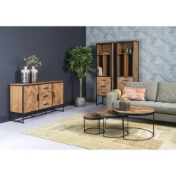 Livingfurn - Dressoir Accent 180cm - Teakhout Discount