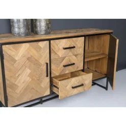 Livingfurn - Dressoir Accent 180cm - Teakhout Discount